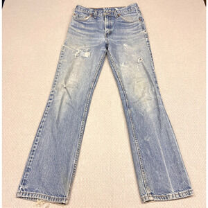 Vtg Levis 517 Jeans Mens 30x32 Blue Denim Bootcut Made in USA 1999 Worn